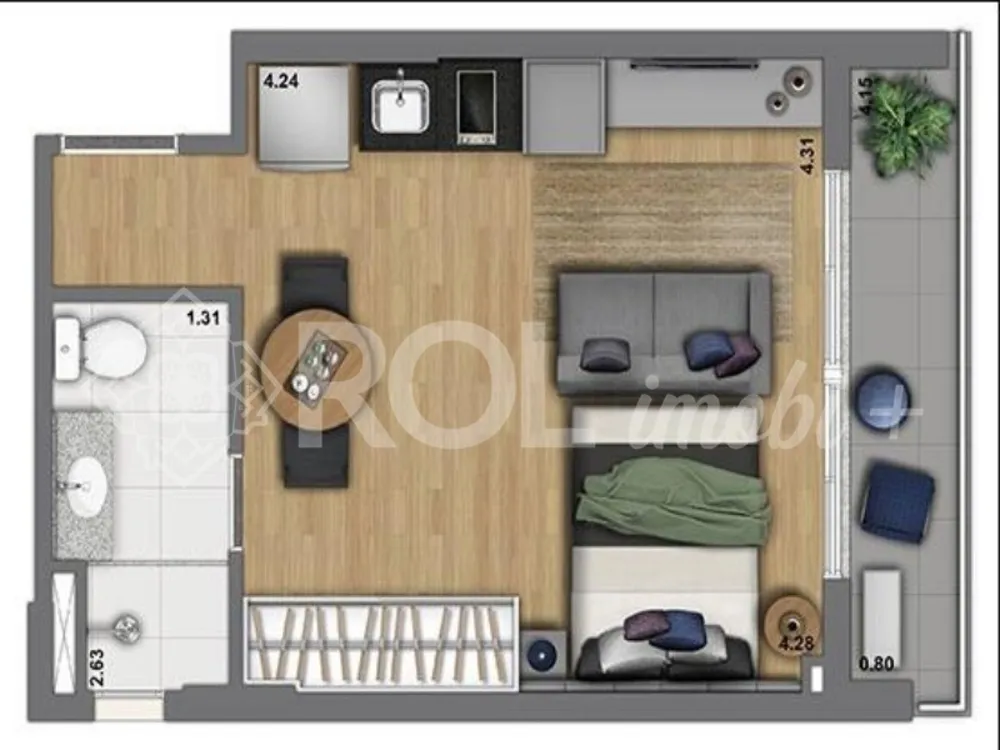 Apartamento, 1 quarto, 31 m² - Foto 11