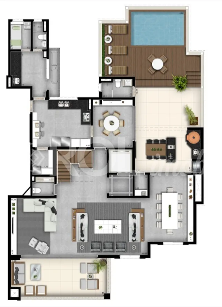 Cobertura, 4 quartos, 454 m² - Foto 16