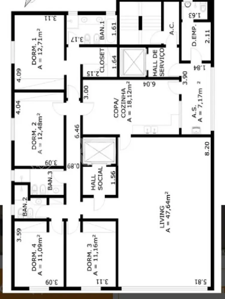 Apartamento, 4 quartos, 180 m² - Foto 6