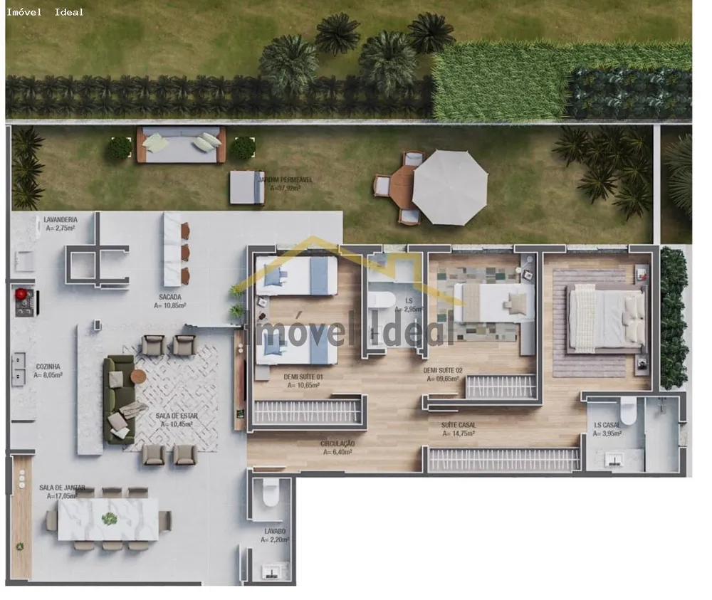Apartamento, 3 quartos, 144 m² - Foto 3