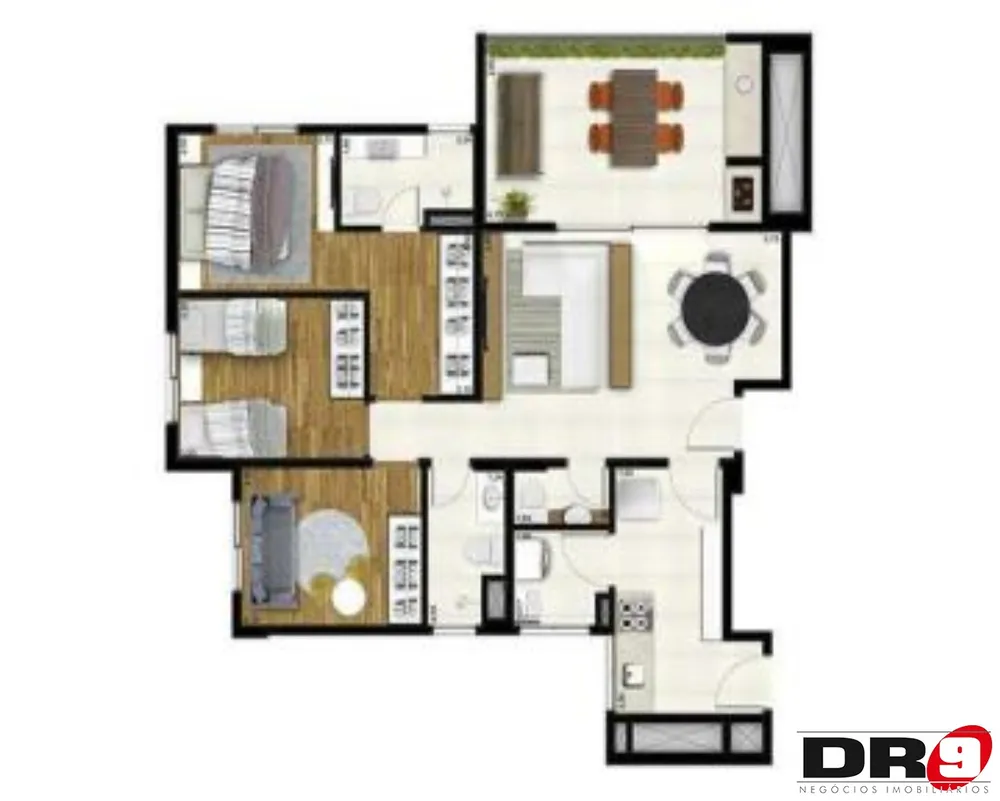 Apartamento, 3 quartos, 87 m² - Foto 2