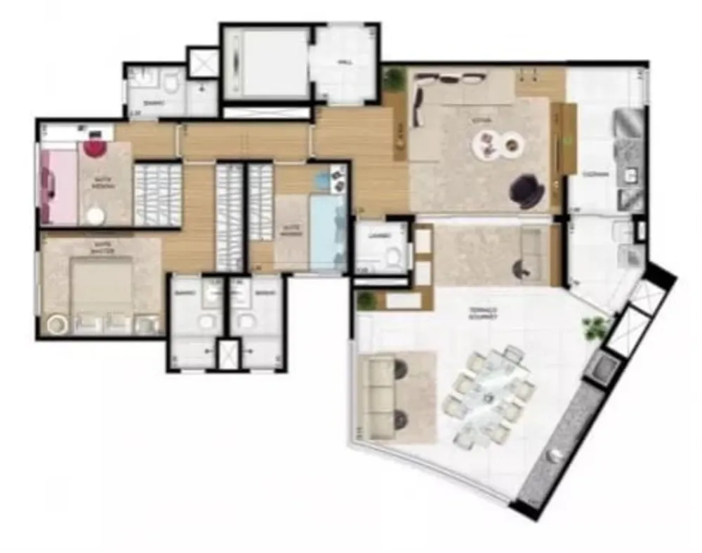 Apartamento, 3 quartos, 122 m² - Foto 3