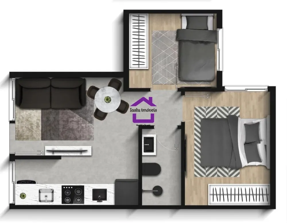 Apartamento, 2 quartos, 40 m² - Foto 1
