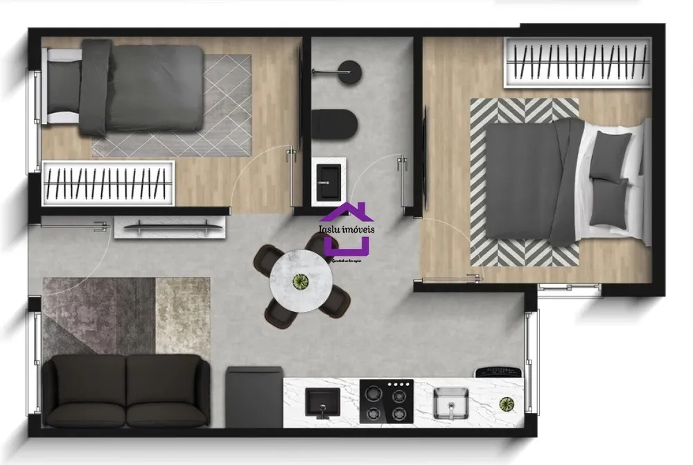 Apartamento, 2 quartos, 37 m² - Foto 4