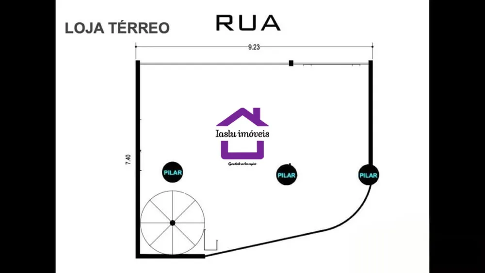 Loja-Salão, 270 m² - Foto 3