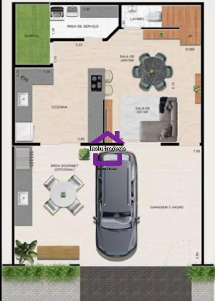Sobrado, 3 quartos, 100 m² - Foto 2