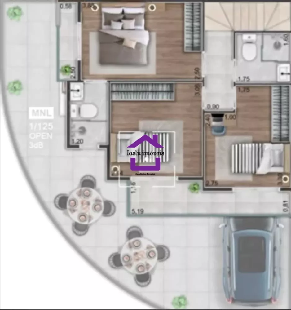 Sobrado, 3 quartos, 100 m² - Foto 3