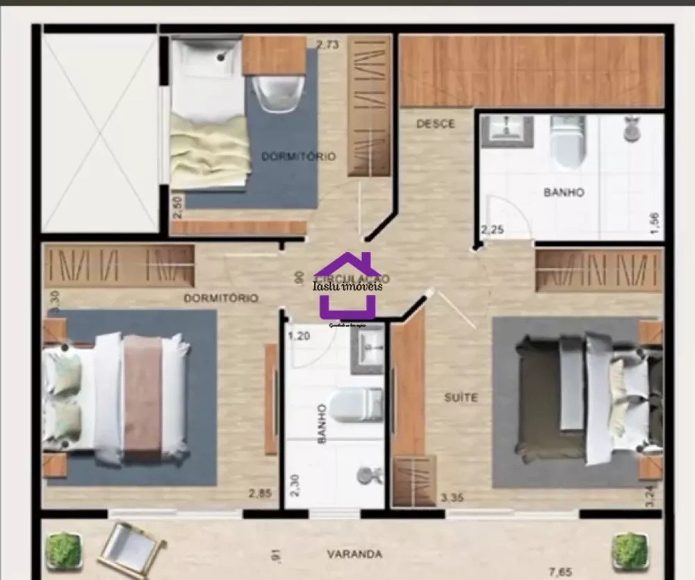 Sobrado, 3 quartos, 100 m² - Foto 7