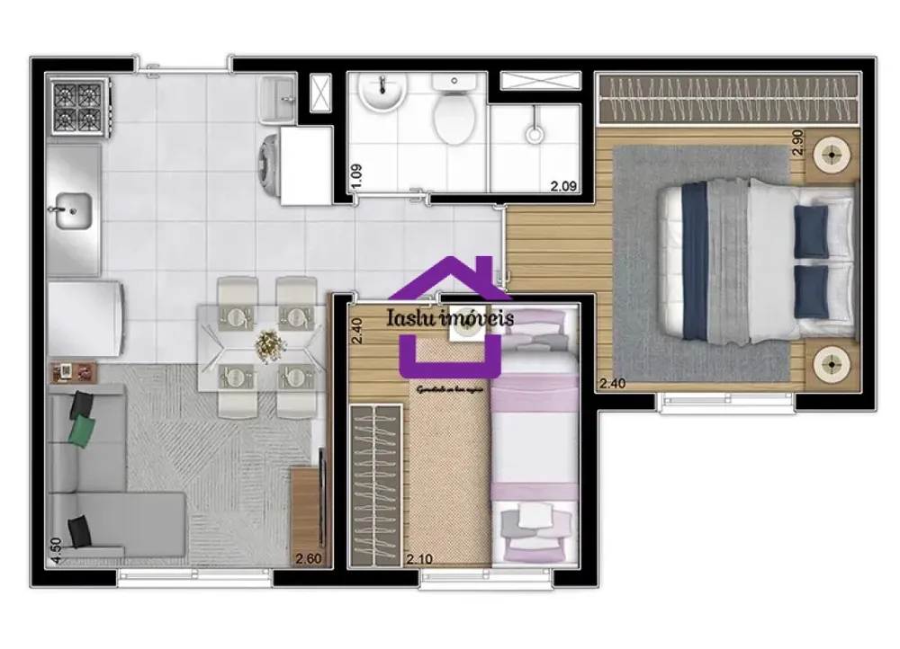Apartamento, 2 quartos, 32 m² - Foto 7