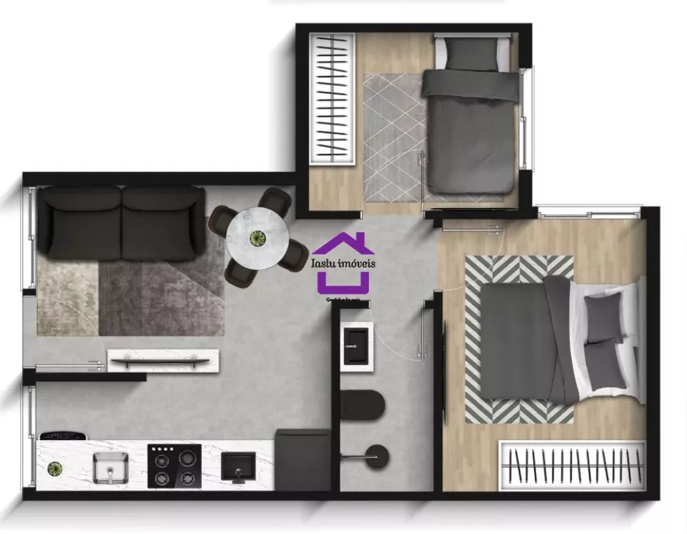 Apartamento, 2 quartos, 34 m² - Foto 3