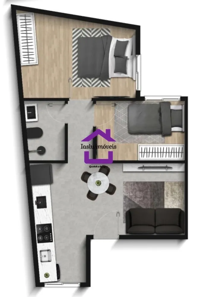 Apartamento, 2 quartos, 40 m² - Foto 3