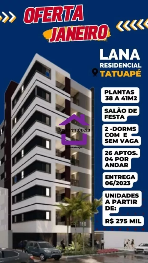 Apartamento à venda com 2 quartos, 41m² - Foto 1