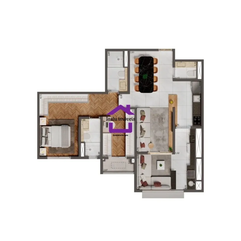 Apartamento, 2 quartos, 75 m² - Foto 6