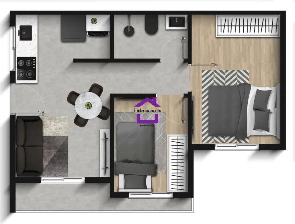 Apartamento, 2 quartos, 46 m² - Foto 6