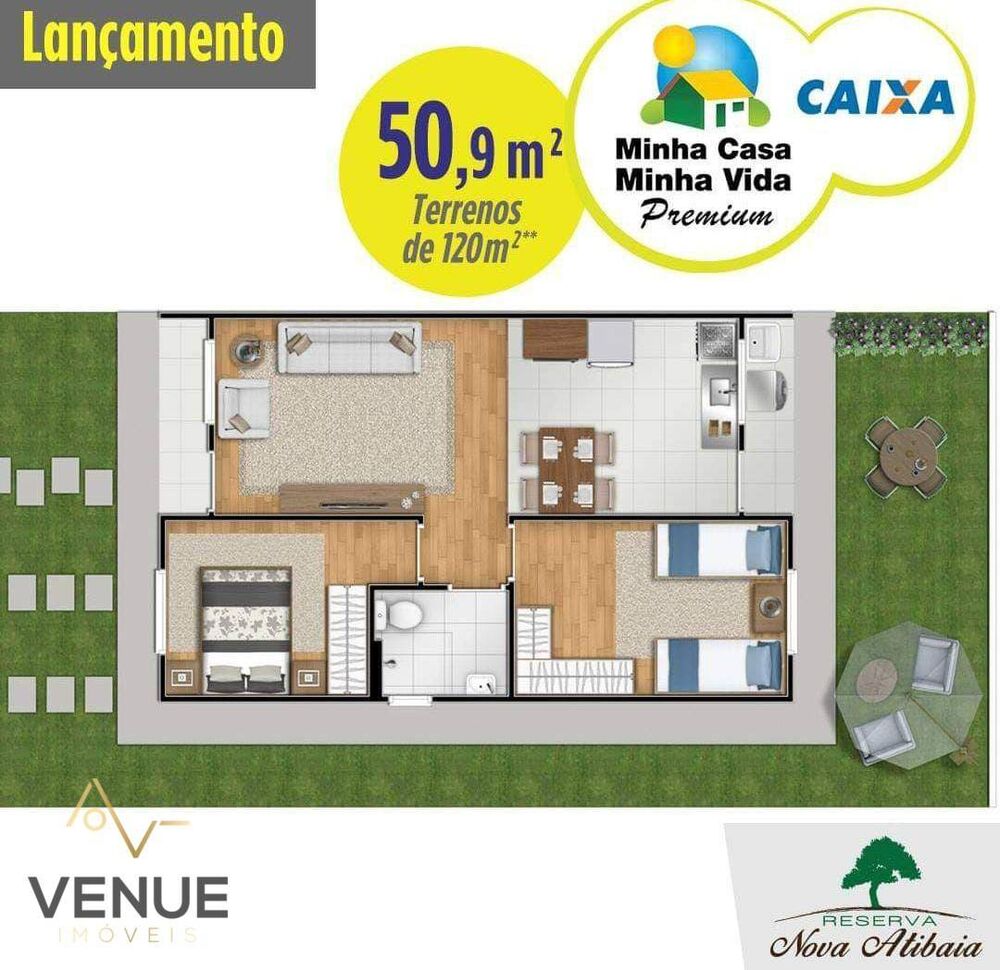 Casa de Condomínio, 2 quartos - Foto 8