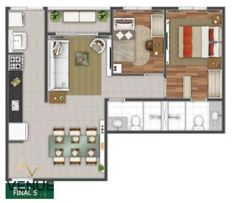 Apartamento, 2 quartos, 59 m² - Foto 16