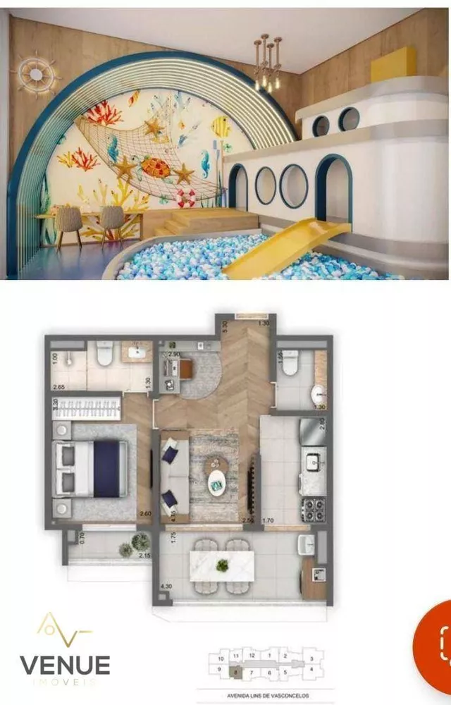 Apartamento, 1 quarto, 49 m² - Foto 1