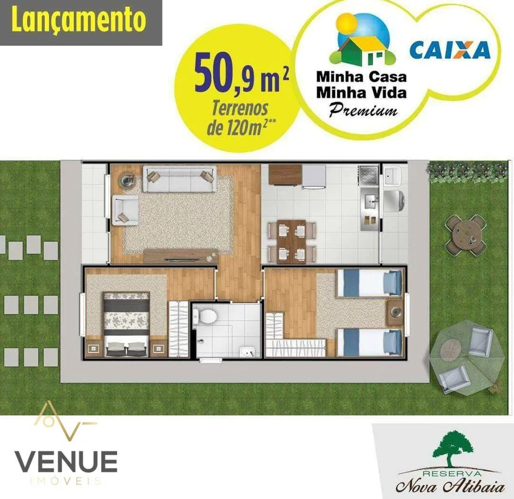 Casa de Condomínio, 2 quartos - Foto 8