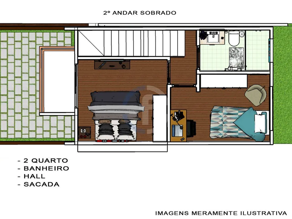 Sobrado, 2 quartos - Foto 3