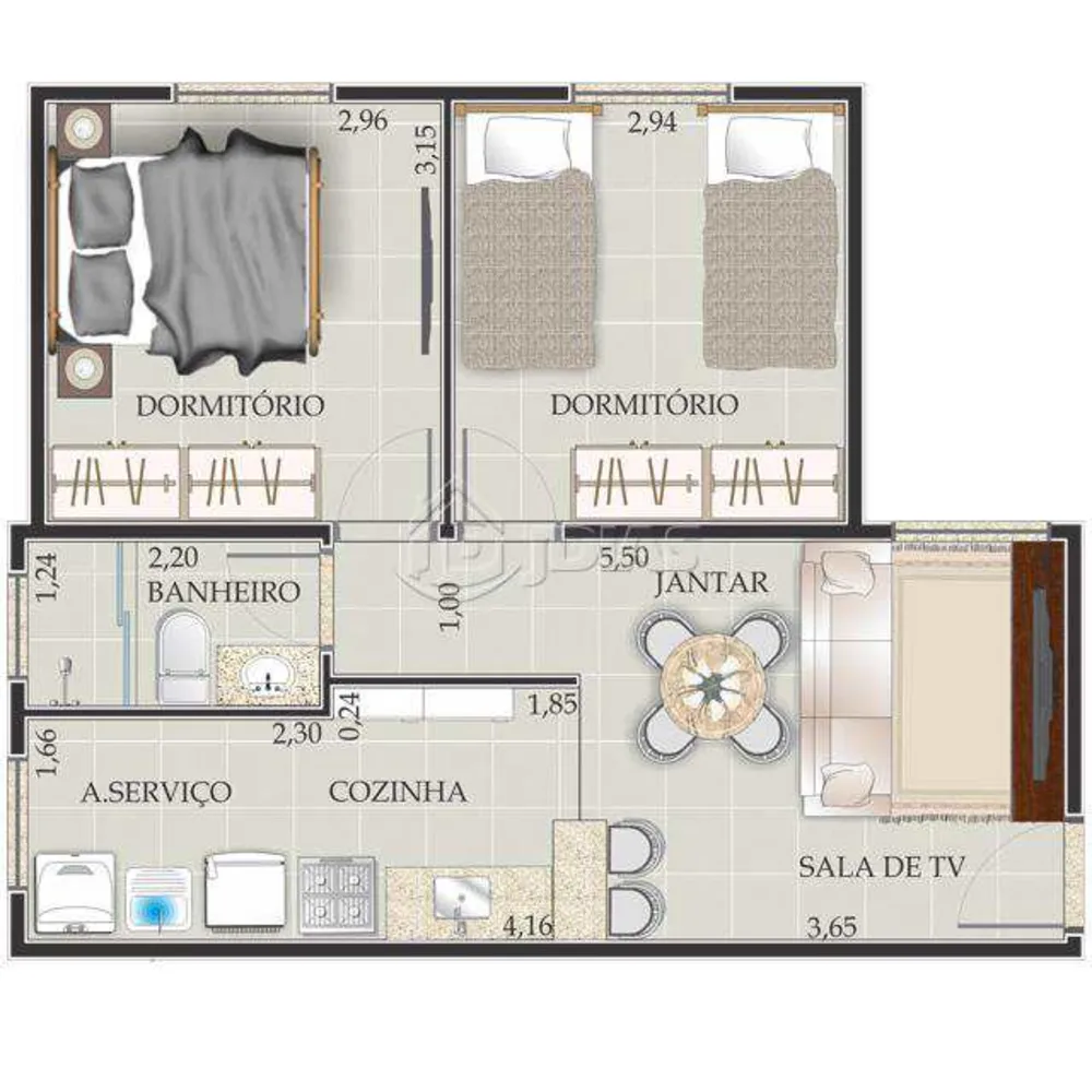 Apartamento, 2 quartos, 47 m² - Foto 10