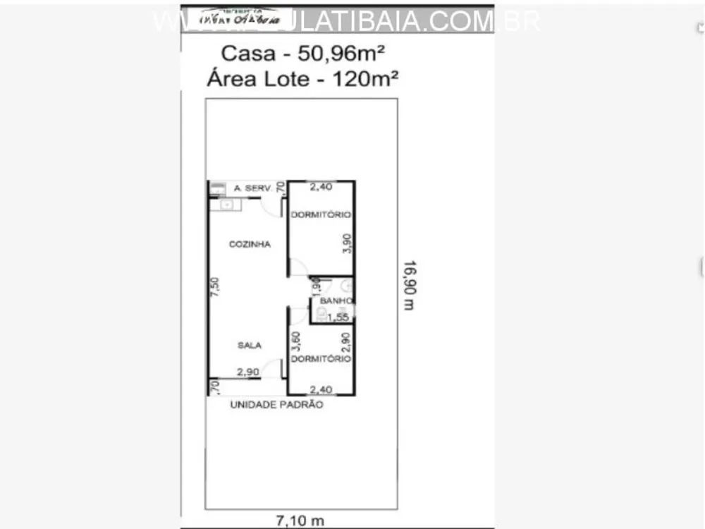 Casa, 2 quartos, 50 m² - Foto 8