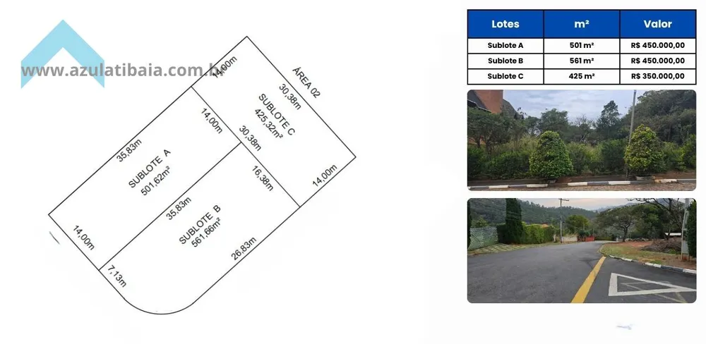 Terreno, 425 m² - Foto 2
