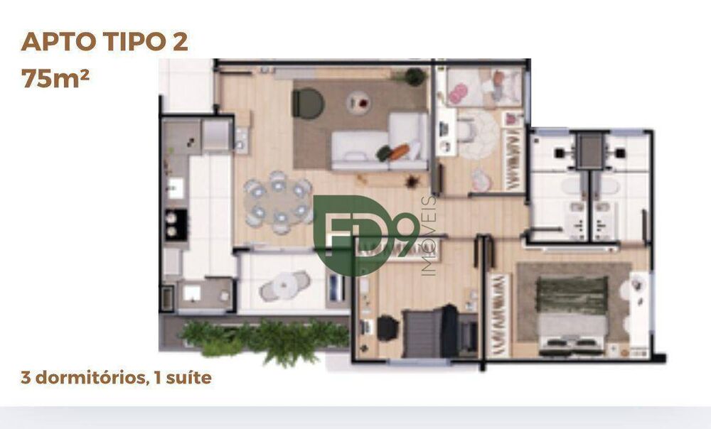 Apartamento, 2 quartos, 61 m² - Foto 5