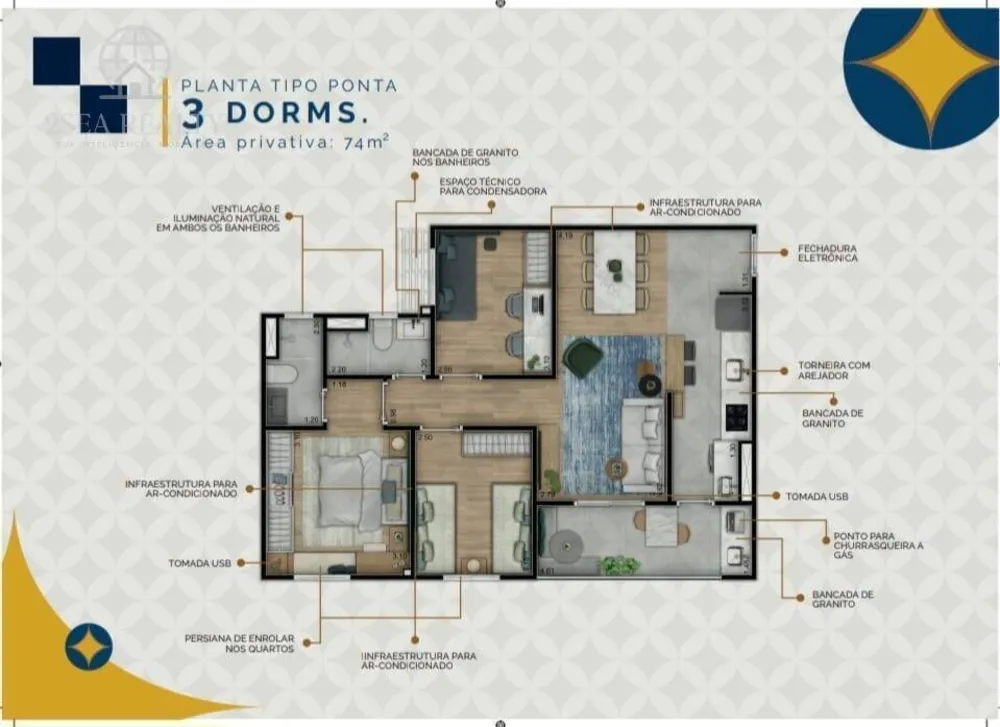 Apartamento, 3 quartos - Foto 4