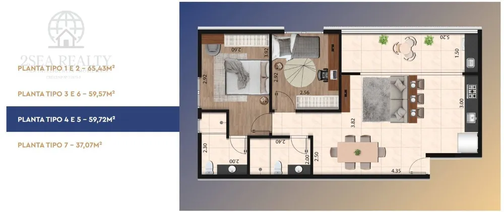 Apartamento, 2 quartos, 65 m² - Foto 4