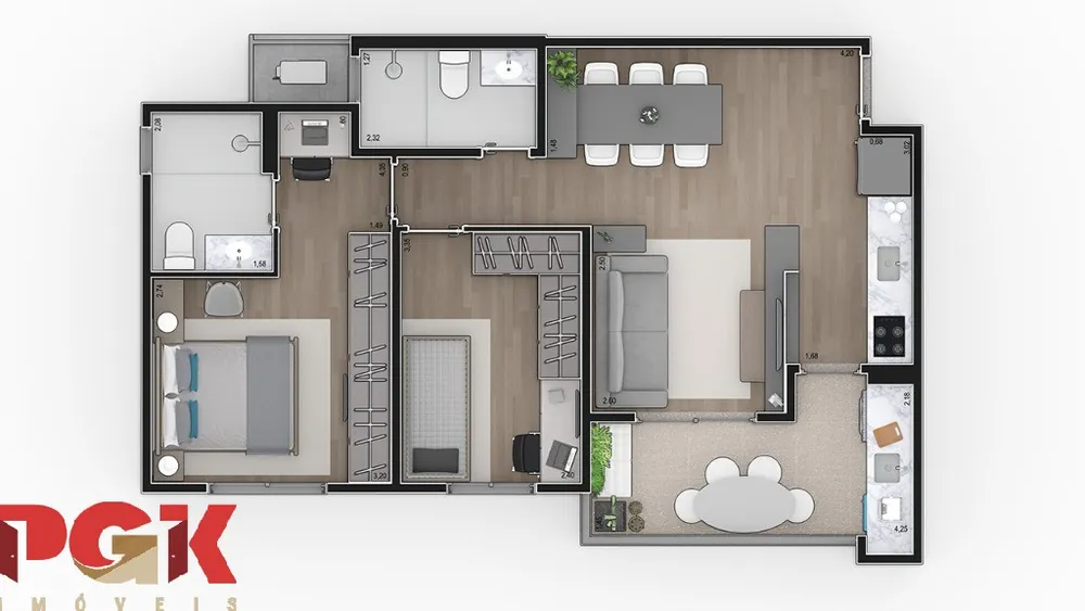 Apartamento, 2 quartos, 61 m² - Foto 19