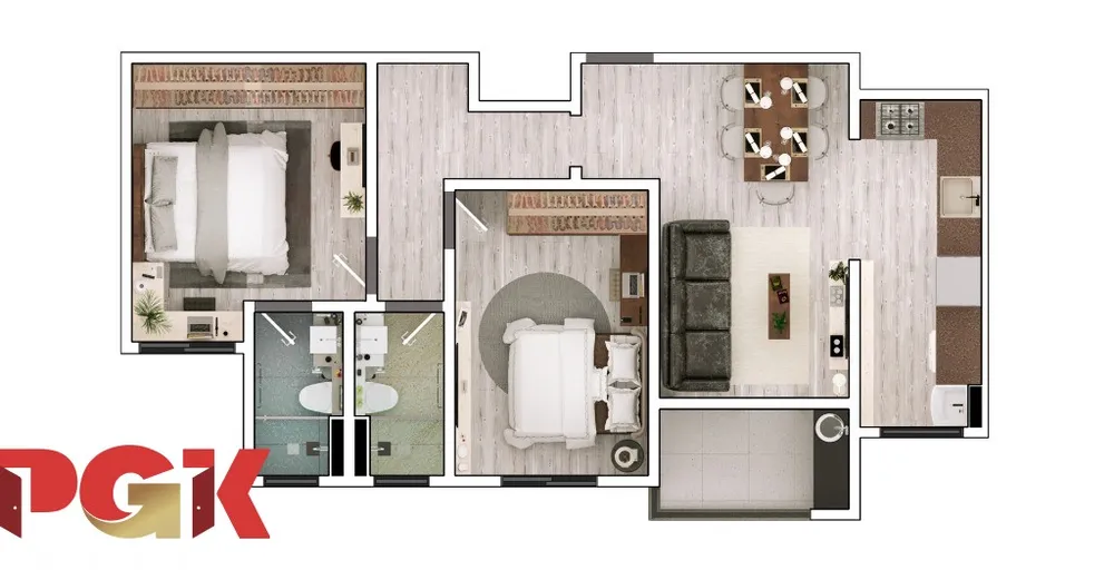 Apartamento, 2 quartos, 63 m² - Foto 16