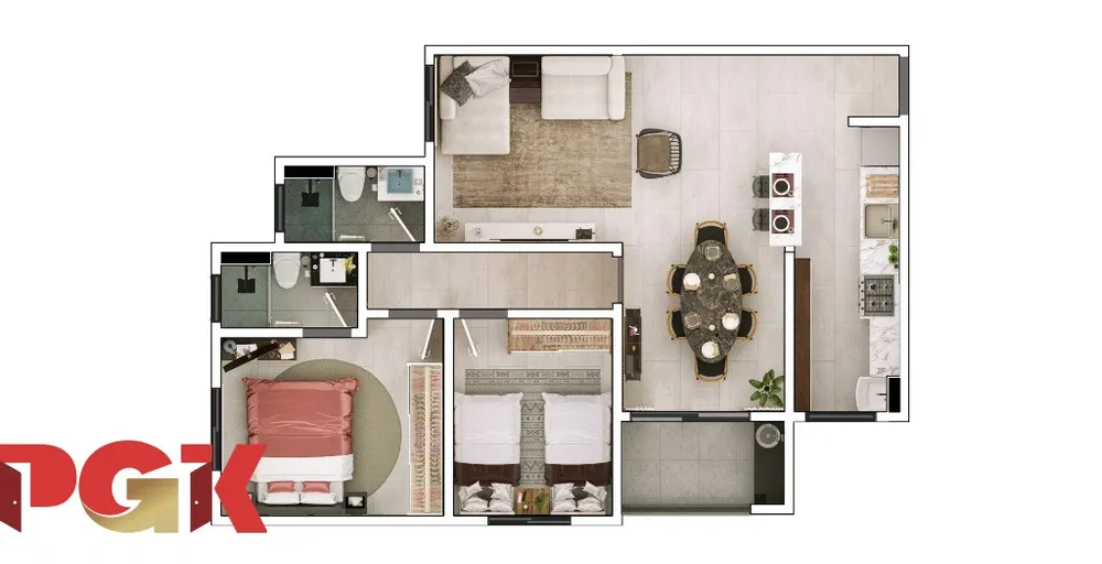 Apartamento, 2 quartos, 63 m² - Foto 19