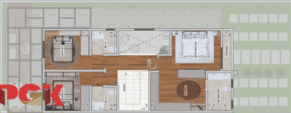 Casa, 3 quartos, 150 m² - Foto 11
