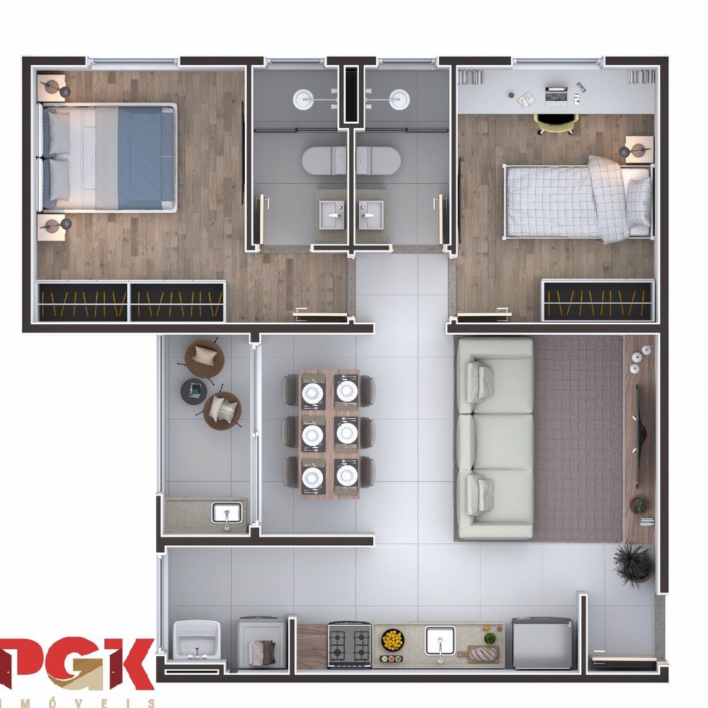 Apartamento, 2 quartos, 57 m² - Foto 11