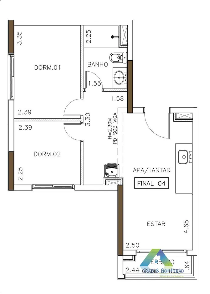 Apartamento, 2 quartos, 43 m² - Foto 12