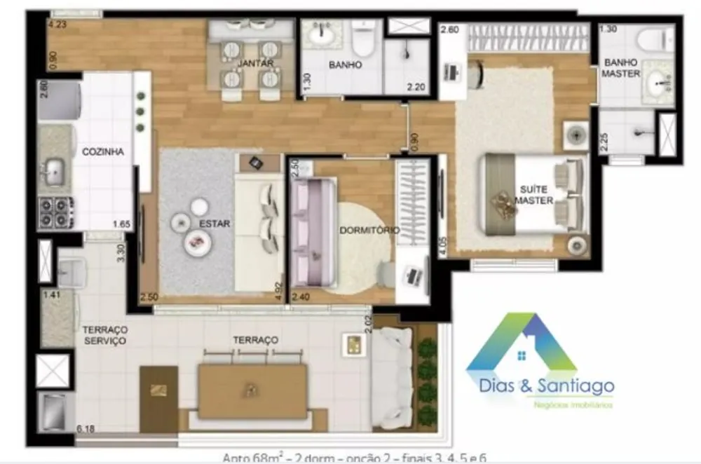 Apartamento, 2 quartos, 68 m² - Foto 16