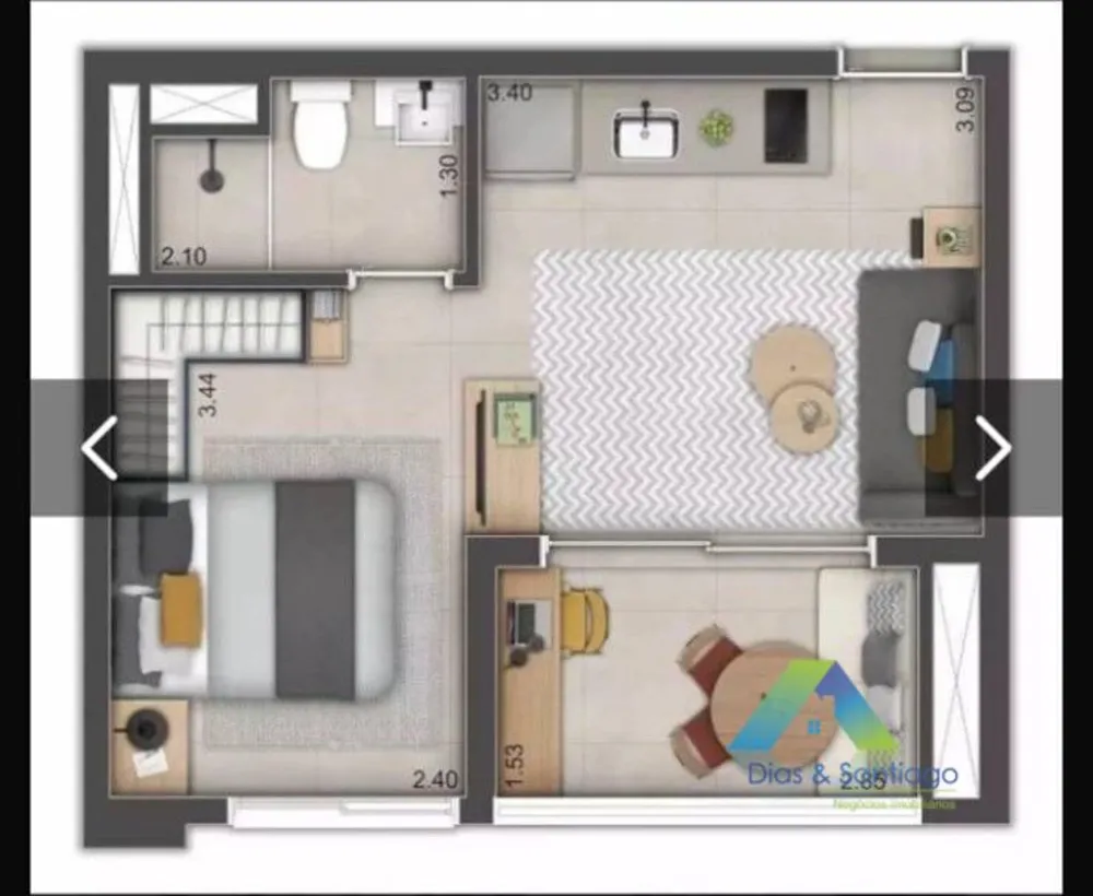 Apartamento, 1 quarto, 30 m² - Foto 6