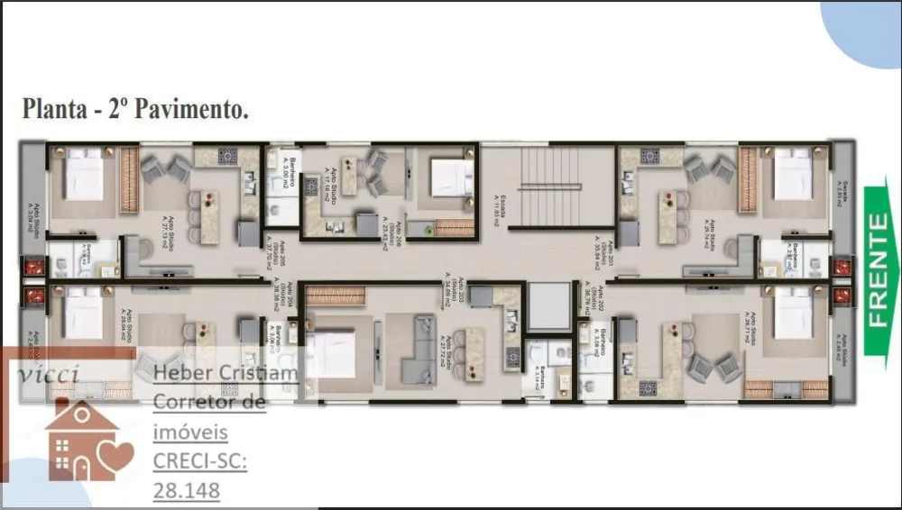 Apartamento, 1 quarto, 38 m² - Foto 9