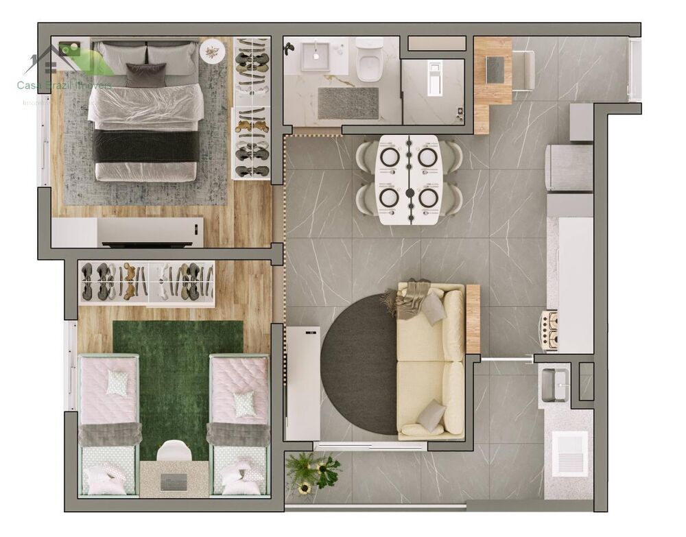 Apartamento, 2 quartos, 47 m² - Foto 4