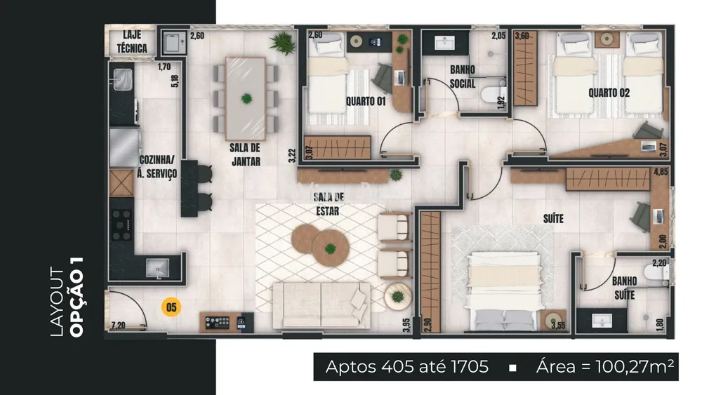 Apartamento, 3 quartos, 100 m² - Foto 15
