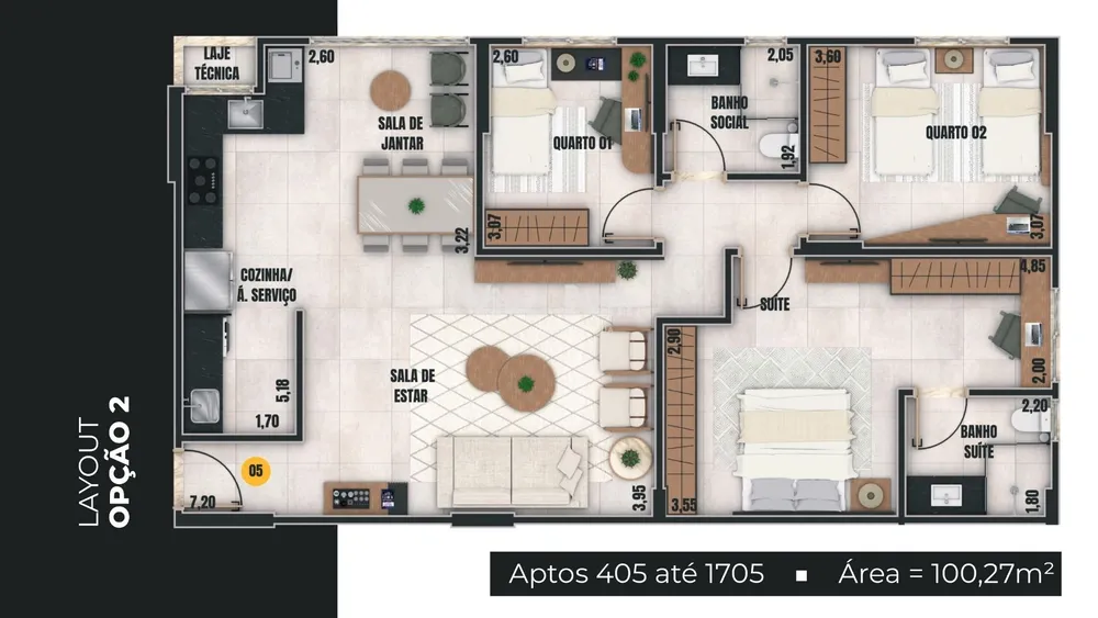 Apartamento, 3 quartos, 100 m² - Foto 16