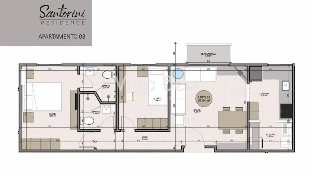 Apartamento, 3 quartos, 57 m² - Foto 17