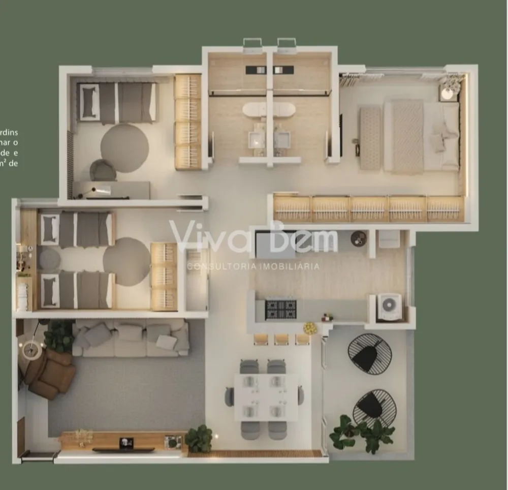 Apartamento, 3 quartos, 105 m² - Foto 3