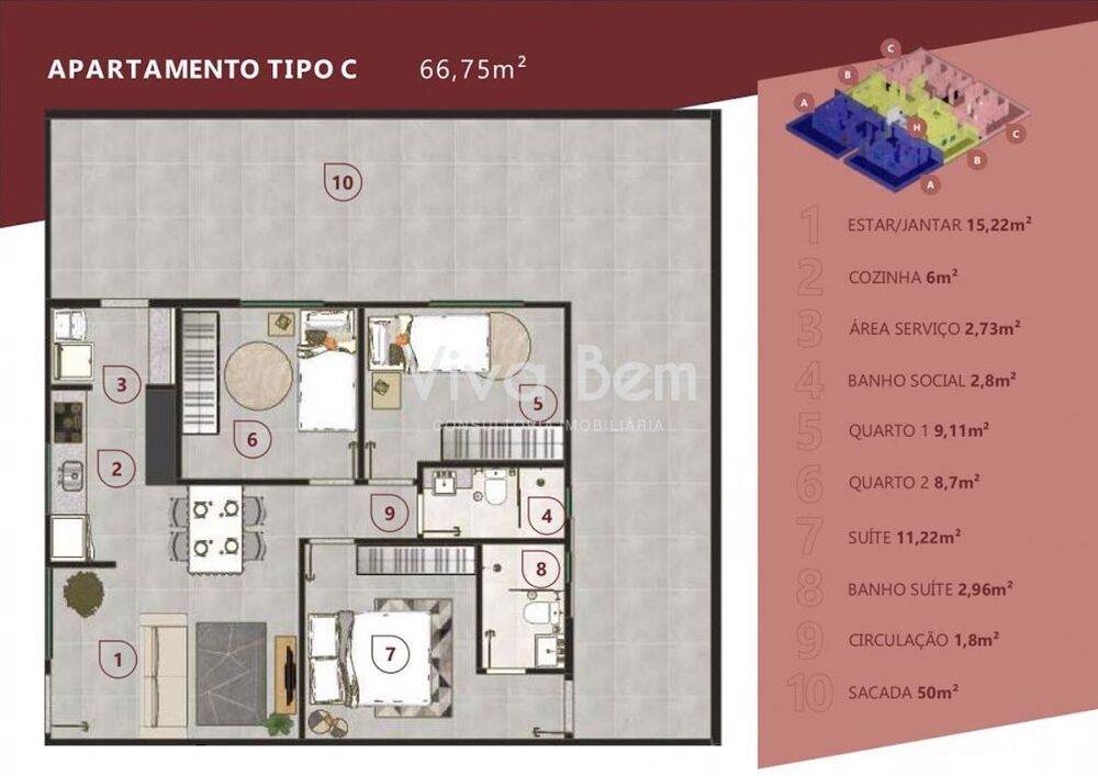 Apartamento, 2 quartos, 66 m² - Foto 14