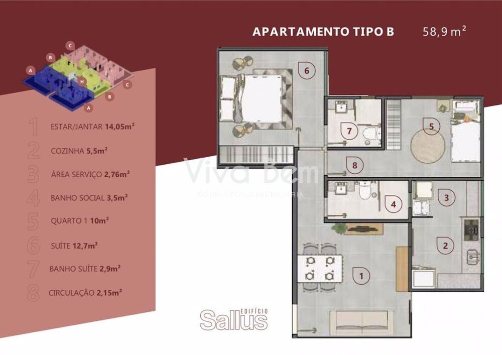 Apartamento, 2 quartos, 66 m² - Foto 20