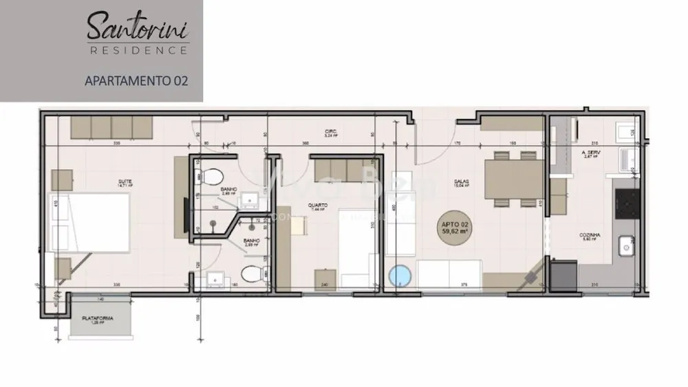 Apartamento, 2 quartos, 59 m² - Foto 17
