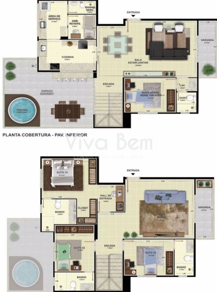 Apartamento, 3 quartos, 125 m² - Foto 3