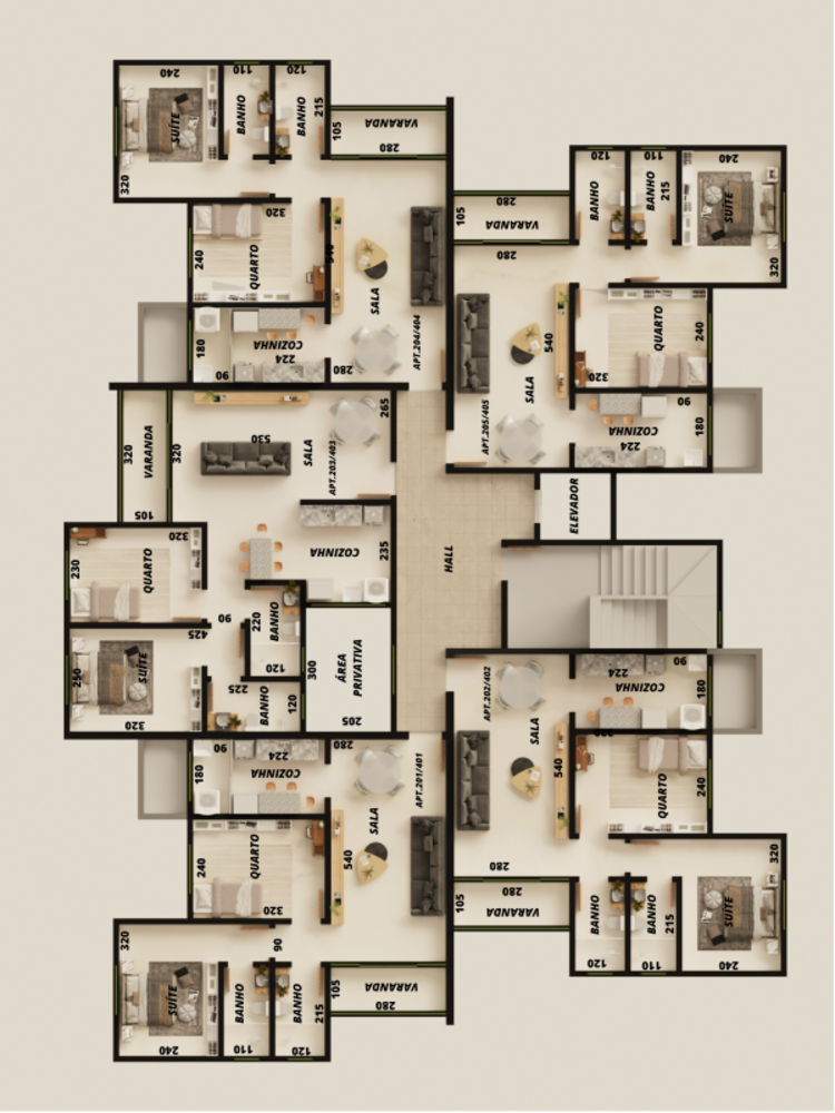 Apartamento, 2 quartos, 54 m² - Foto 3