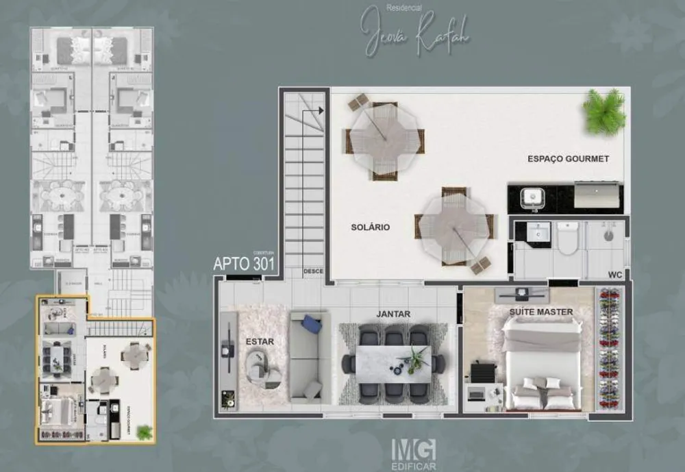 Cobertura, 3 quartos, 50 m² - Foto 7