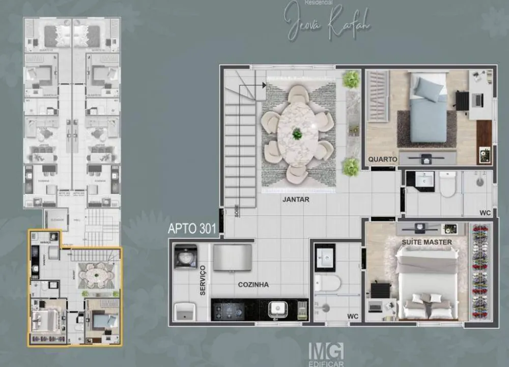 Cobertura, 3 quartos, 50 m² - Foto 12